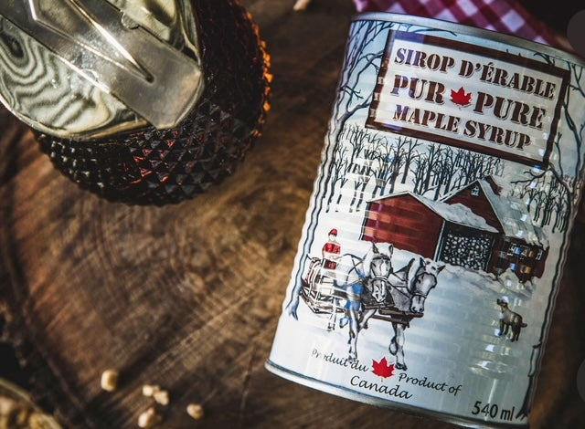 Maple syrup in a can  is a tradition and commonly seen in Quebec