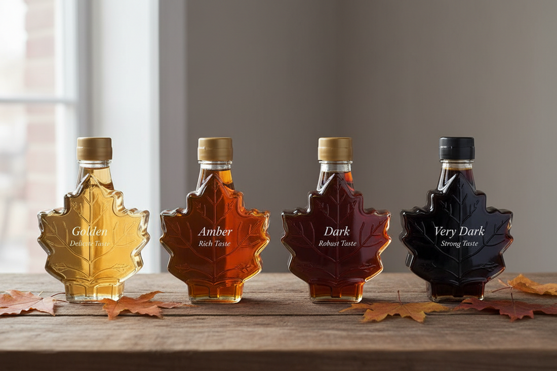 Different grades of Maple syrup