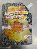 Front of maple syrup spouted pouch