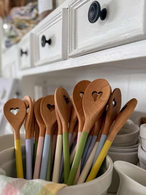 Hand-Painted Wooden Heart Spoon