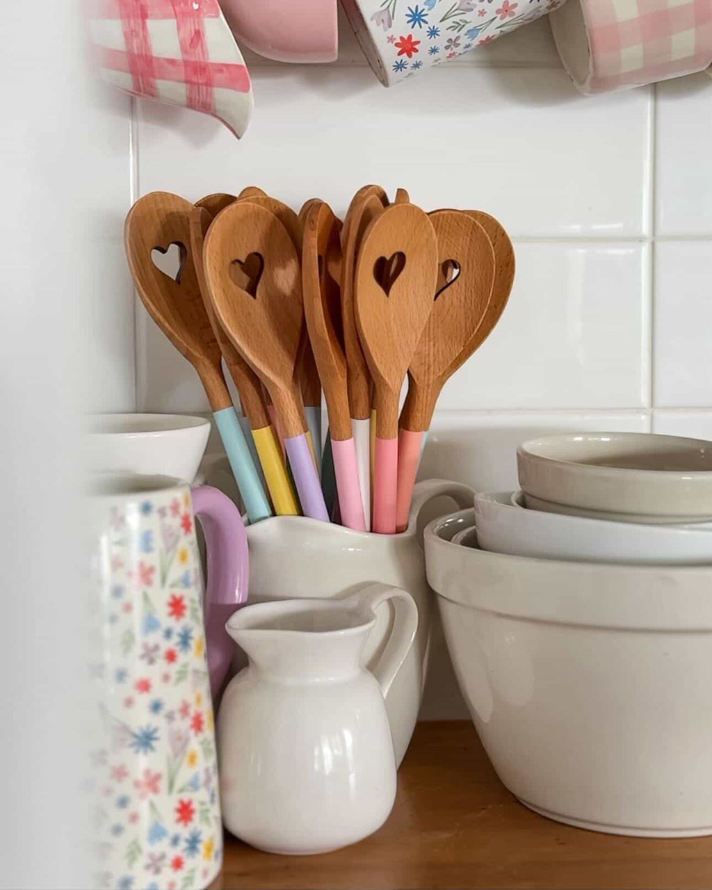 Hand-Painted Wooden Heart Spoon