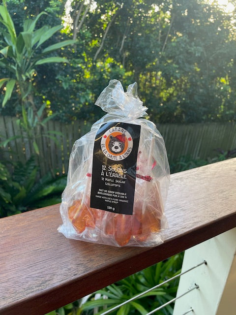 Pure Maple Syrup Lollipops — 100% Quebec Maple, No Additives