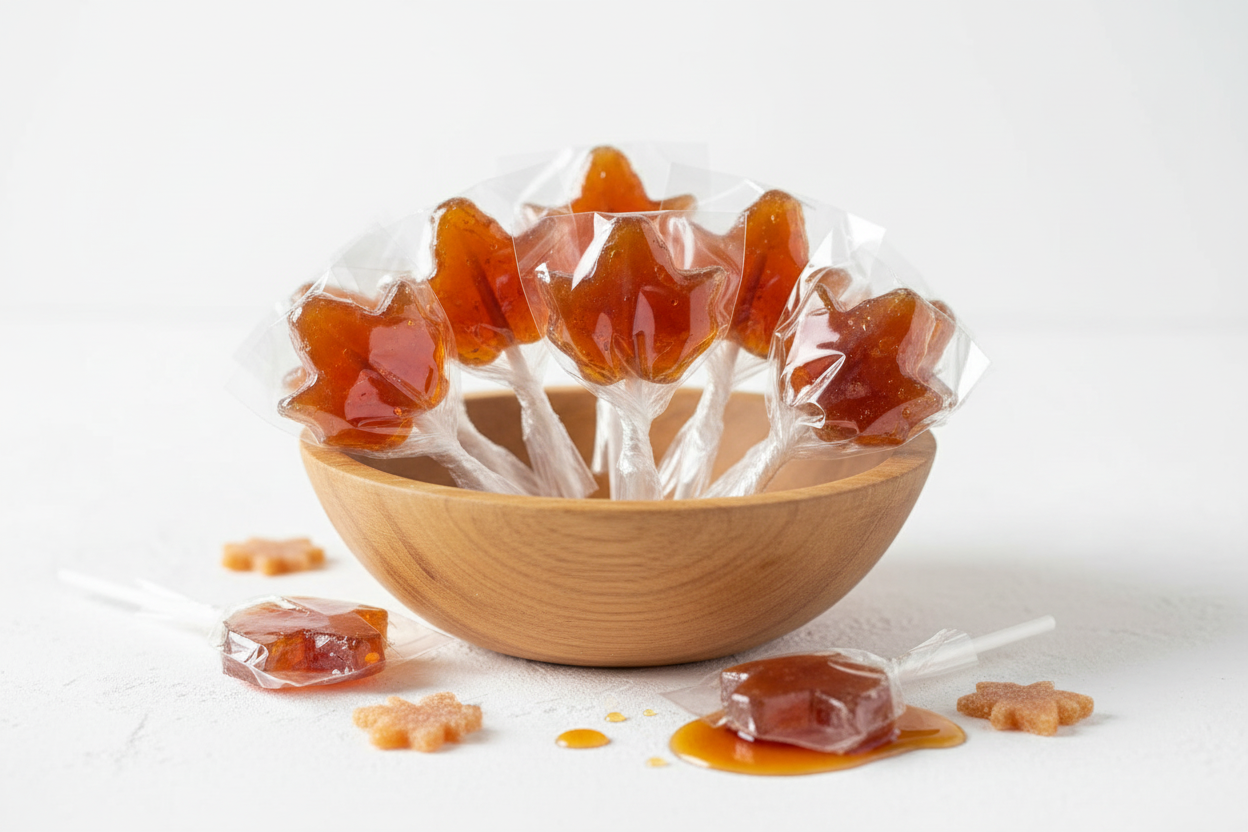 Maple Syrup Lollipops
